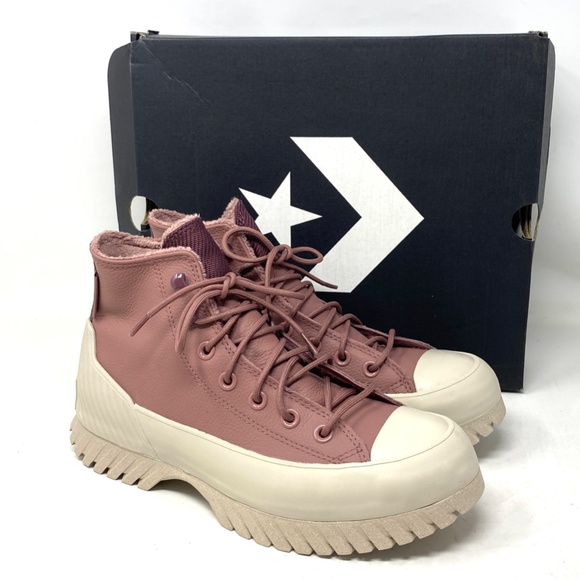 Converse Lugged 2.0 Waterproof Platform High Sneakers Women Saddle Dark A01329C - Picture 5 of 11